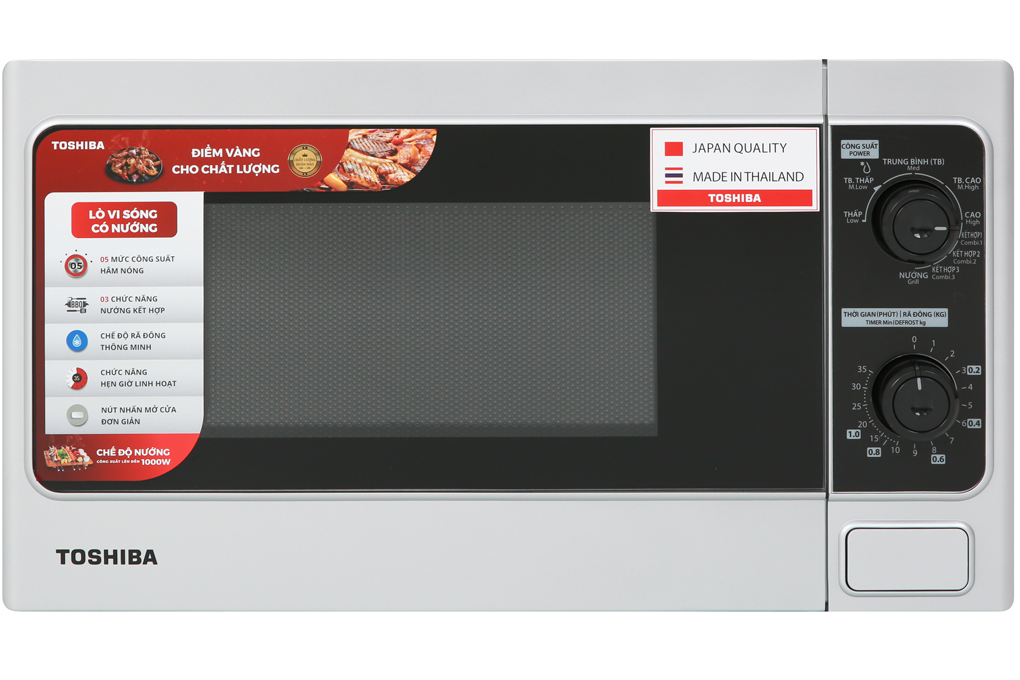 Lò vi sóng có nướng Toshiba ER-SGM20(S1)VN 20 lít Màu Bạc