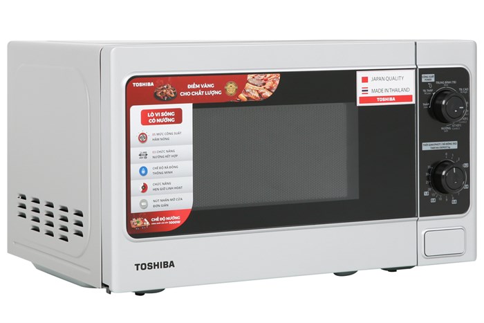 Lò vi sóng có nướng Toshiba ER-SGM20(S1)VN 20 lít Màu Bạc
