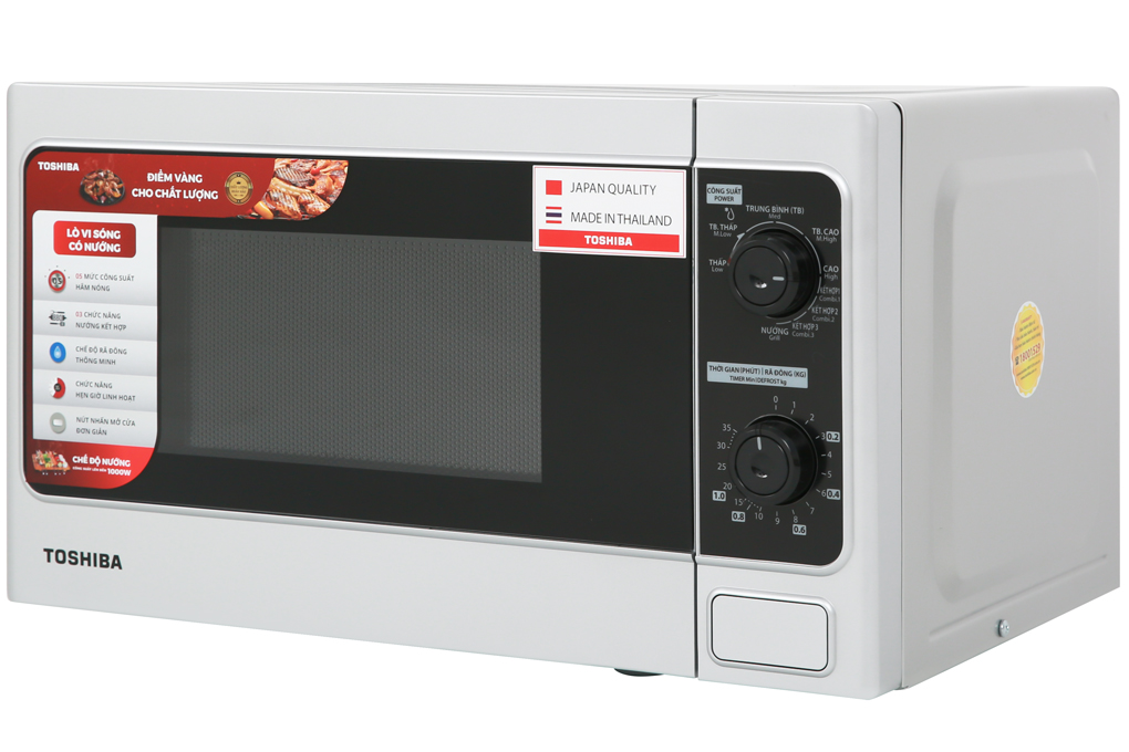 Lò vi sóng có nướng Toshiba ER-SGM20(S1)VN 20 lít Màu Bạc