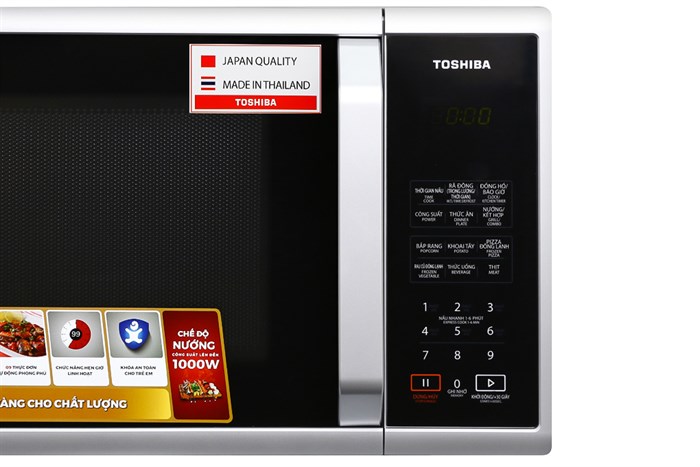 Lò vi sóng có nướng Toshiba ER-SGS23(S1)VN 23 lít Màu Bạc