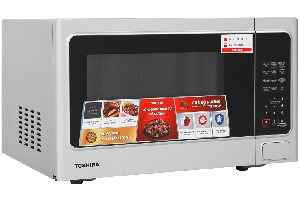 Lò vi sóng có nướng Toshiba ER-SGS34(S1)VN 34 lít Màu Bạc