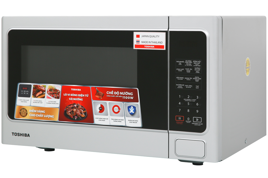 Lò vi sóng có nướng Toshiba ER-SGS34(S1)VN 34 lít Màu Bạc