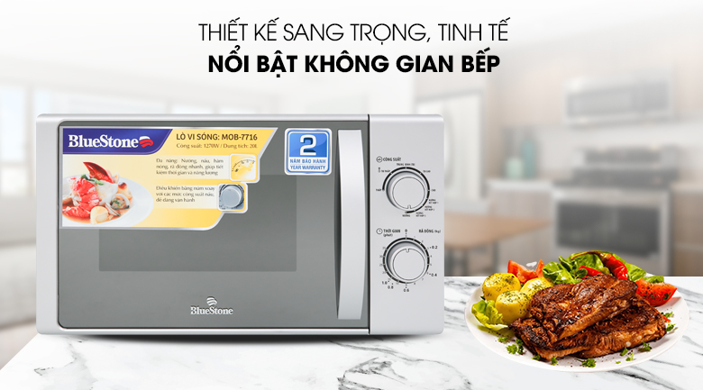 Lò vi sóng có nướng BlueStone MOB-7716 20 lít - 12