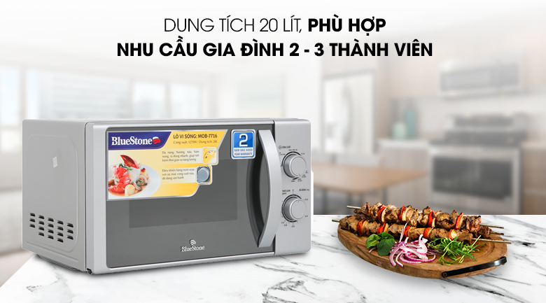 Lò vi sóng có nướng BlueStone MOB-7716 20 lít - 11