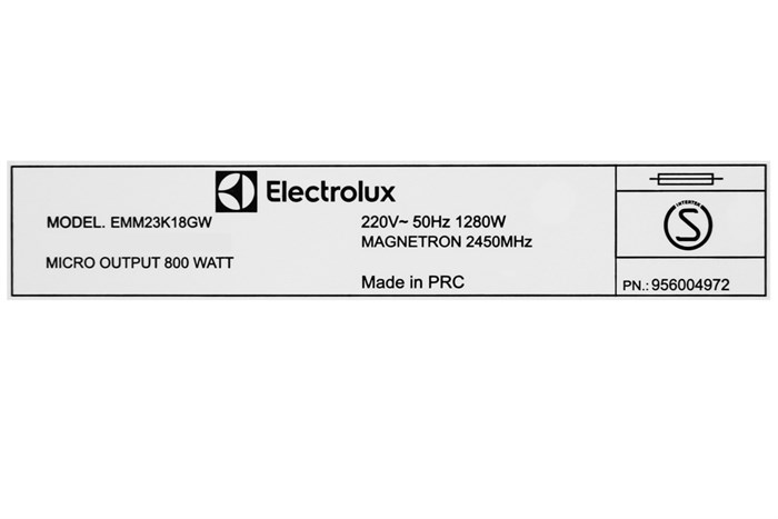 Lò vi sóng Electrolux EMM23K18GW 23 lít Màu Trắng