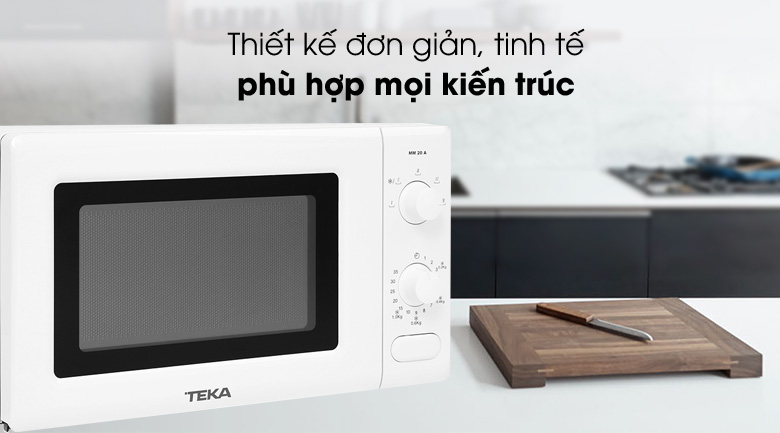 Thiết kế - Lò vi sóng TEKA MM 20 A BLANCO 20 lít