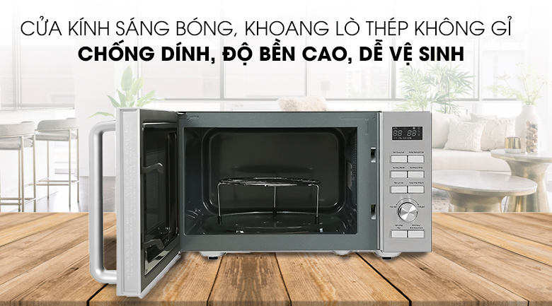 Chất liệu khoang lò của Lò vi sóng Galanz D90D25ETL-ZWA 25 lít