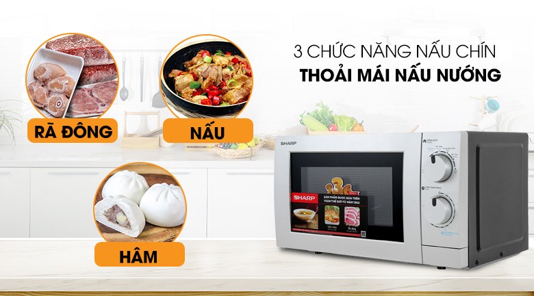 Lò vi sóng Sharp R-209VN-SK 20 lít