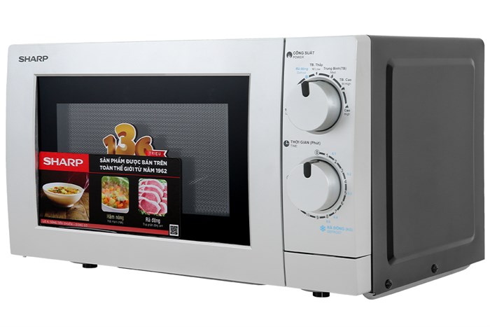 Lò vi sóng Sharp R-209VN-SK 20 lít Màu Xám
