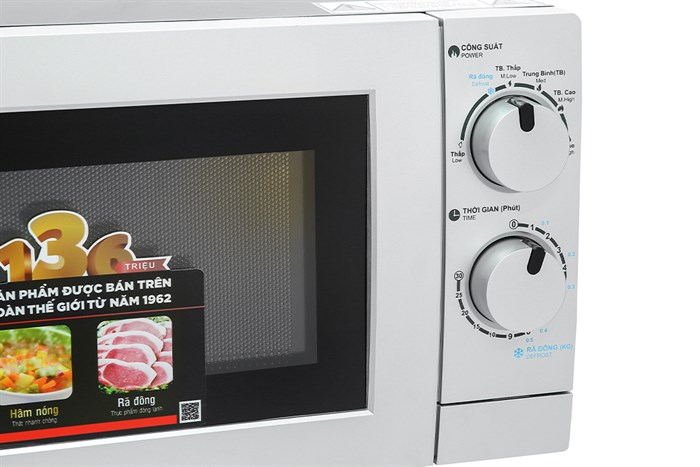 Lò vi sóng Sharp R-209VN-SK 20 lít Màu Xám