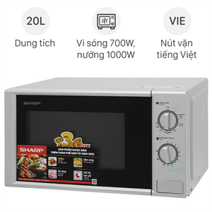 Lò vi sóng có nướng Sharp R-G228VN-SL 20 lít