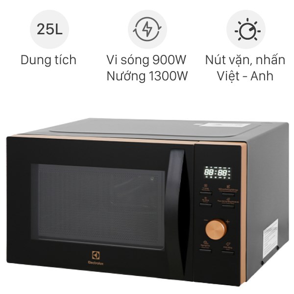 Lò vi sóng có nướng Electrolux EMC25D59EB 25 lít