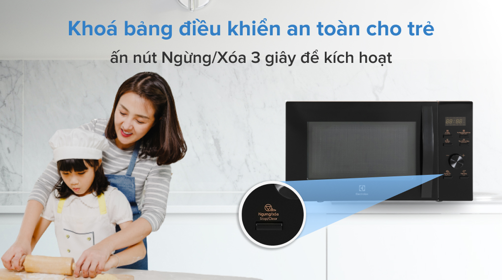 Lò vi sóng có nướng Electrolux EMG25D59EB 25 lít