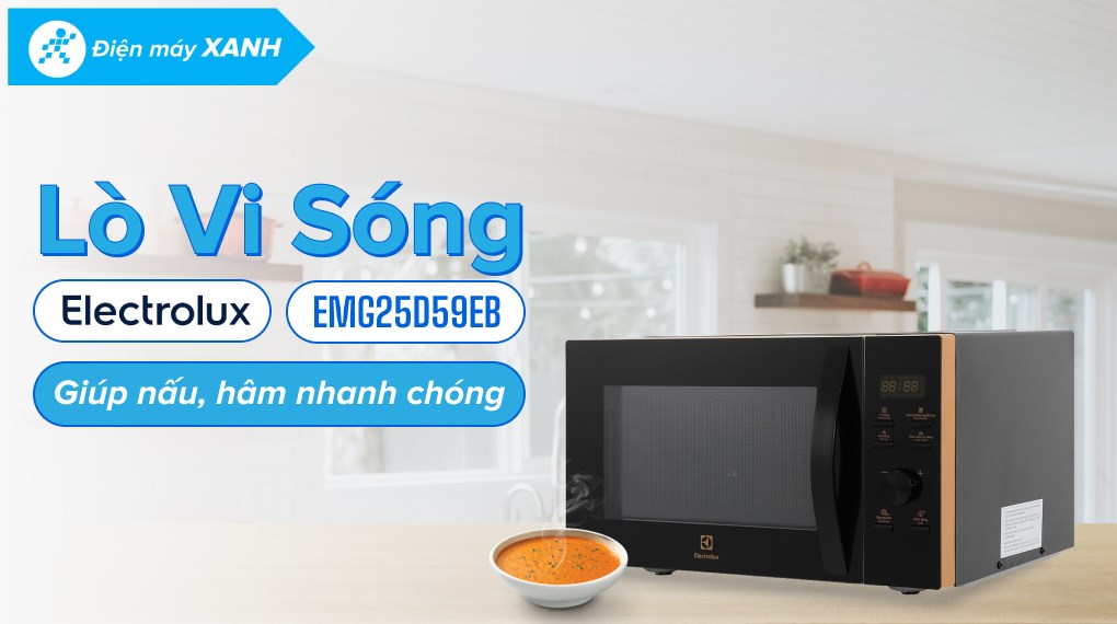 Lò vi sóng có nướng Electrolux EMG25D59EB 25 lít
