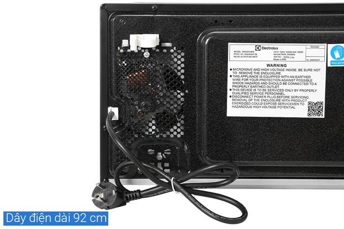 Lò vi sóng có nướng Electrolux EMG25D59EB 25 lít Màu Đen