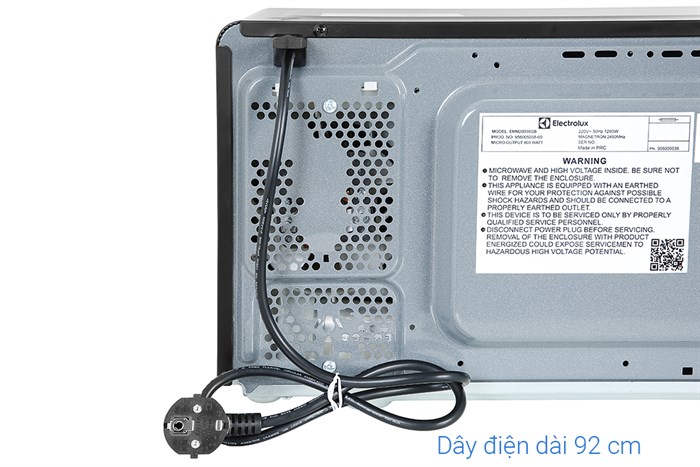 Lò vi sóng Electrolux EMM20D38GB 20 lít Màu Bạc