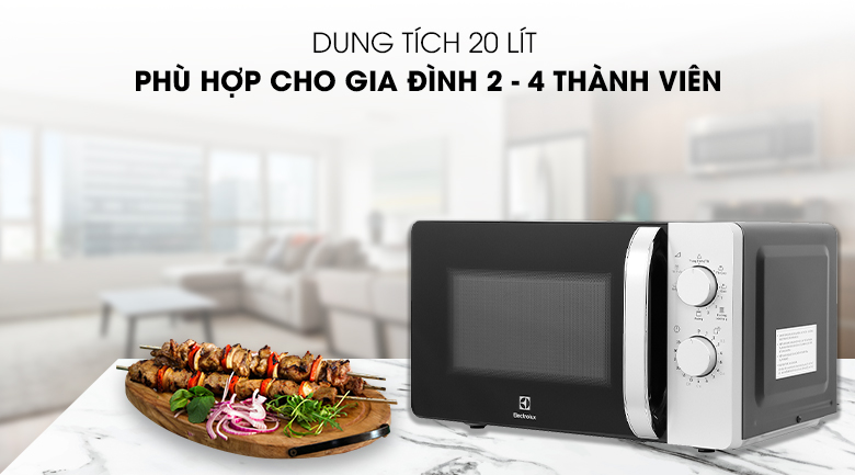 Dung tích - Lò vi sóng Electrolux EMG20K38GB