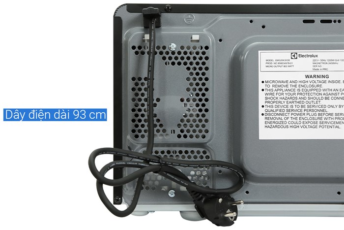 Lò vi sóng Electrolux EMG20K38GB 20L Màu Đen - Bạc