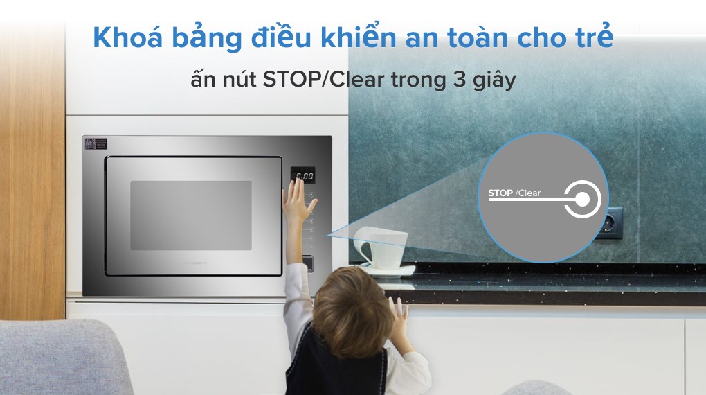 Lò vi sóng có nướng lắp âm Junger TK-90 26 lít