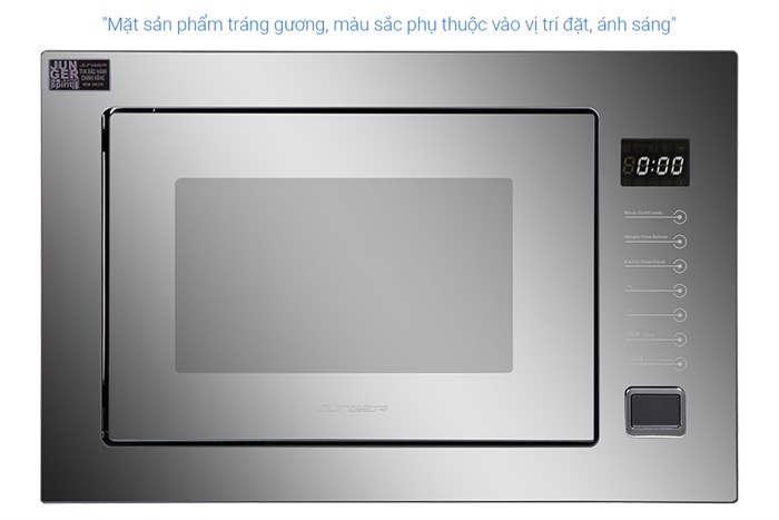 Lò vi sóng có nướng lắp âm Junger TK-90 26 lít Màu Tráng gương