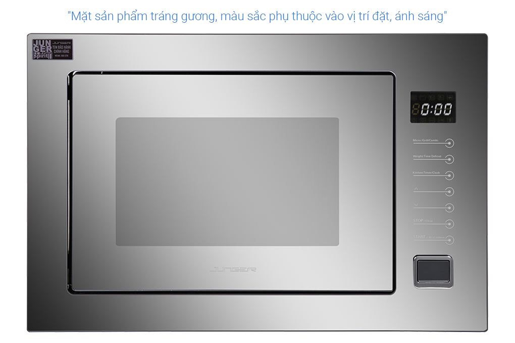Lò vi sóng có nướng lắp âm Junger TK-90 26 lít Màu Tráng gương