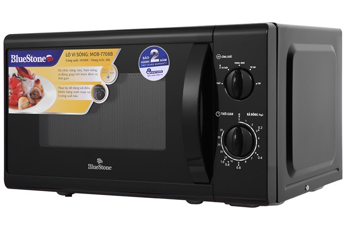 Lò vi sóng BlueStone MOB-7708B 20 lít Màu Đen