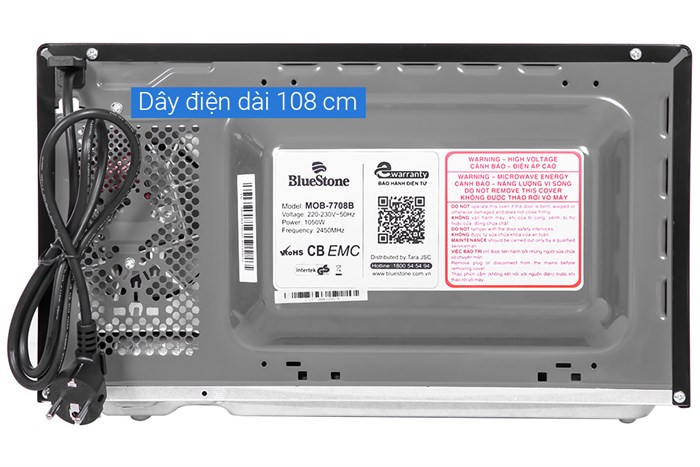 Lò vi sóng BlueStone MOB-7708B 20 lít Màu Đen