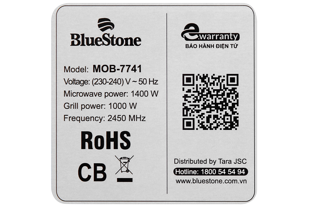Siêu thị lò vi sóng có nướng Bluestone MOB-7741 25 lít