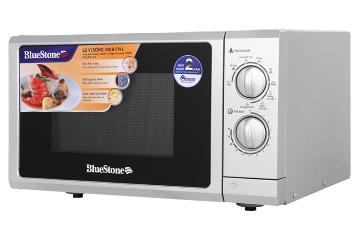 Lò vi sóng có nướng BlueStone MOB-7741 25 lít Màu Xám