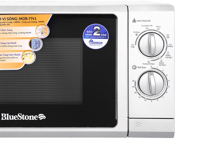 Lò vi sóng có nướng BlueStone MOB-7741 25 lít Màu Xám