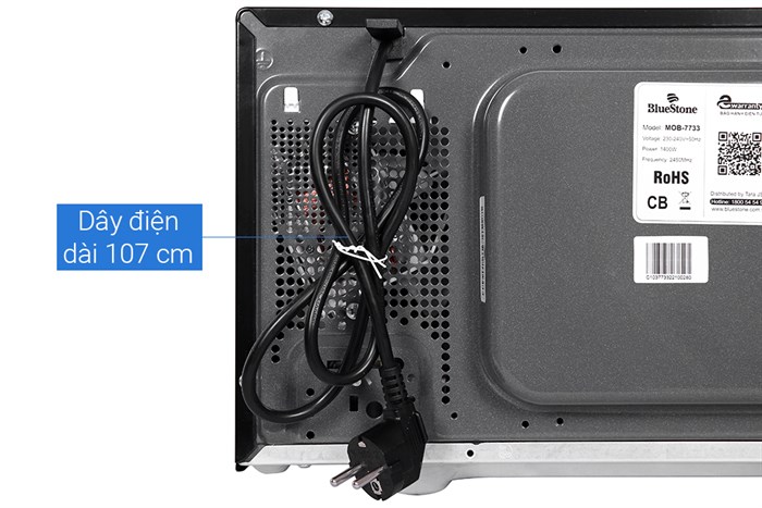 Lò vi sóng BlueStone MOB-7733 25 lít Màu Đen