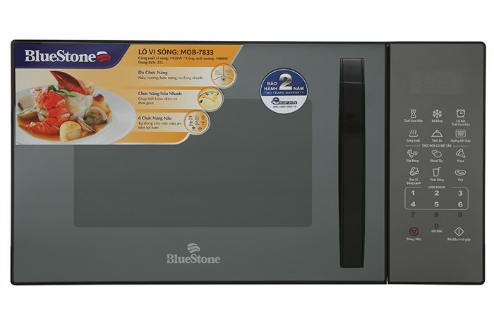 Lò vi sóng có nướng BlueStone MOB-7833 25 lít Màu Đen