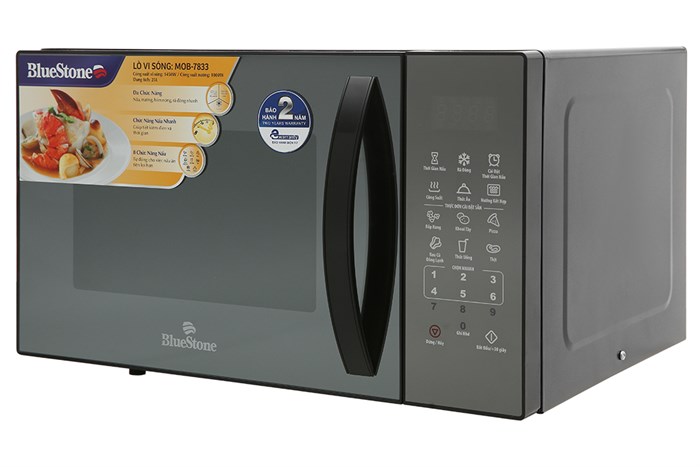 Lò vi sóng có nướng BlueStone MOB-7833 25 lít Màu Đen
