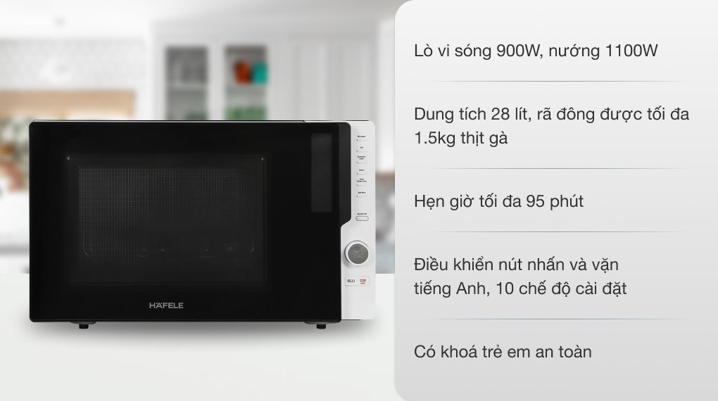 Lò vi sóng có nướng Hafele HW-F30A (538.31.280) 28 lít