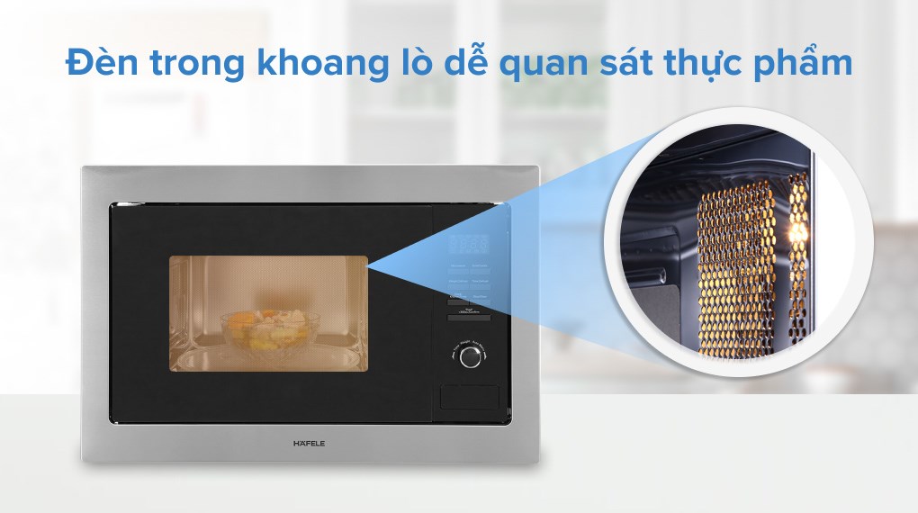 Lò vi sóng có nướng lắp âm Hafele HM-B38A (535.34.000) 25 lít