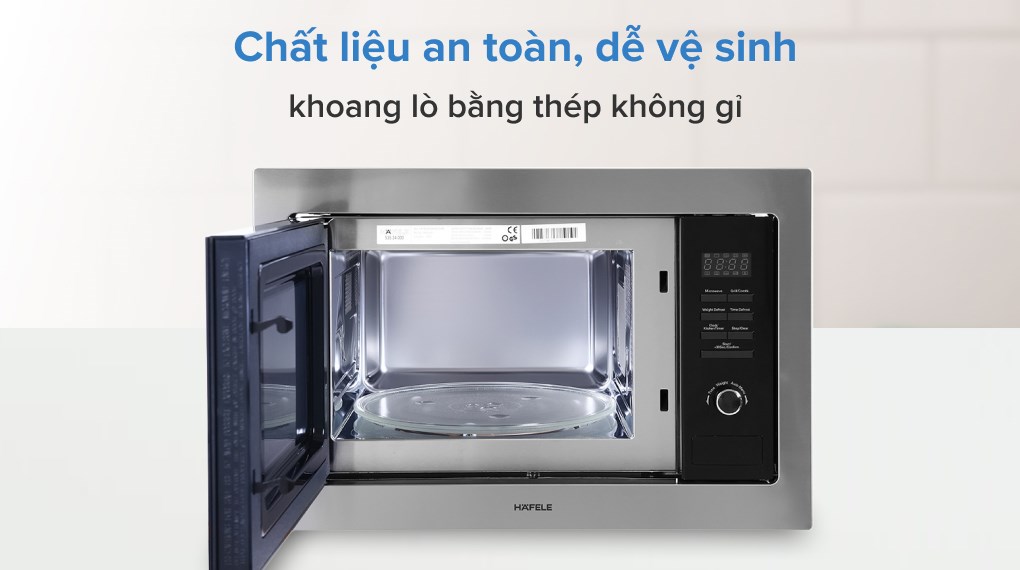 Lò vi sóng có nướng lắp âm Hafele HM-B38A (535.34.000) 25 lít