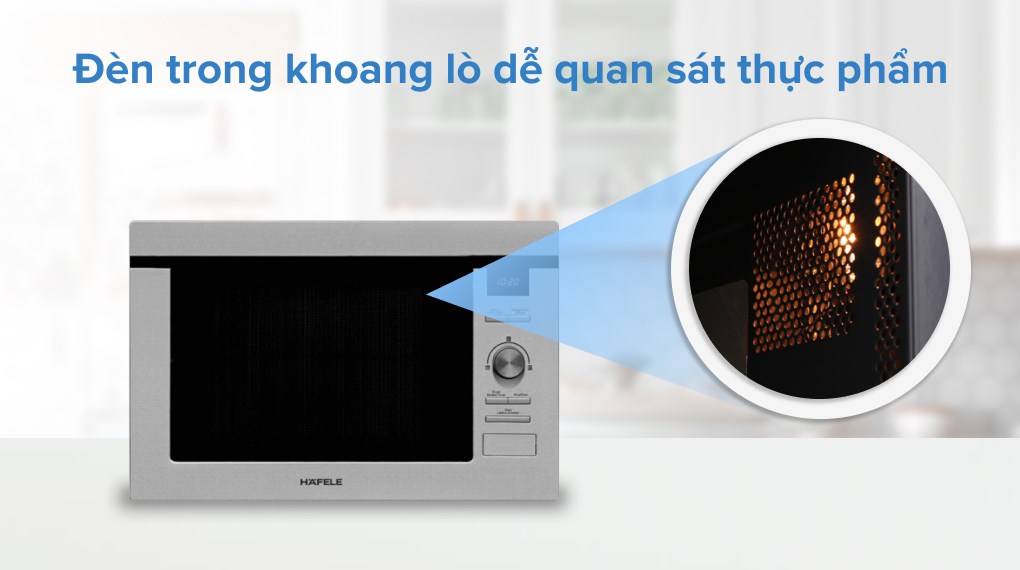 Lò vi sóng có nướng lắp âm Hafele HM-B38D (538.31.200) 25 lít