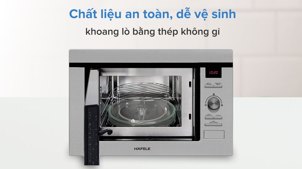 Lò vi sóng có nướng lắp âm Hafele HM-B38D (538.31.200) 25 lít