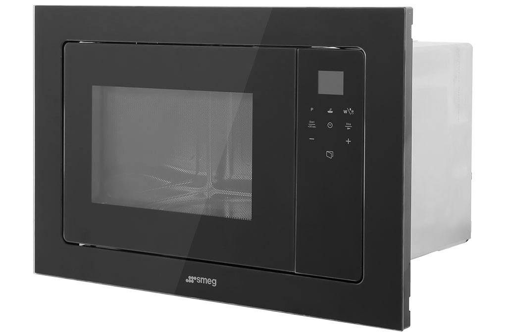Lò vi sóng có nướng lắp âm Smeg FMI120N2 20 lít (536.64.961) Màu Đen