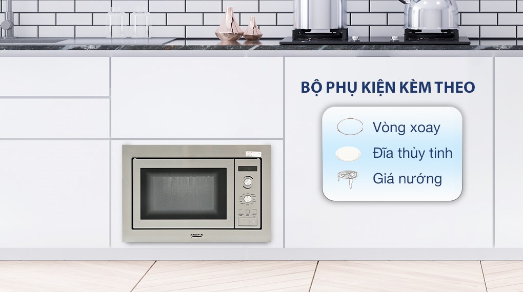 Lò vi sóng có nướng lắp âm Chef's EH-MW801S 25 lít