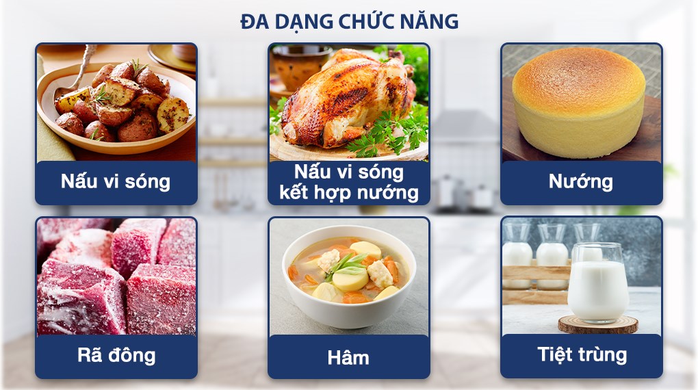 Lò vi sóng có nướng lắp âm Chef's EH-MW801S 25 lít