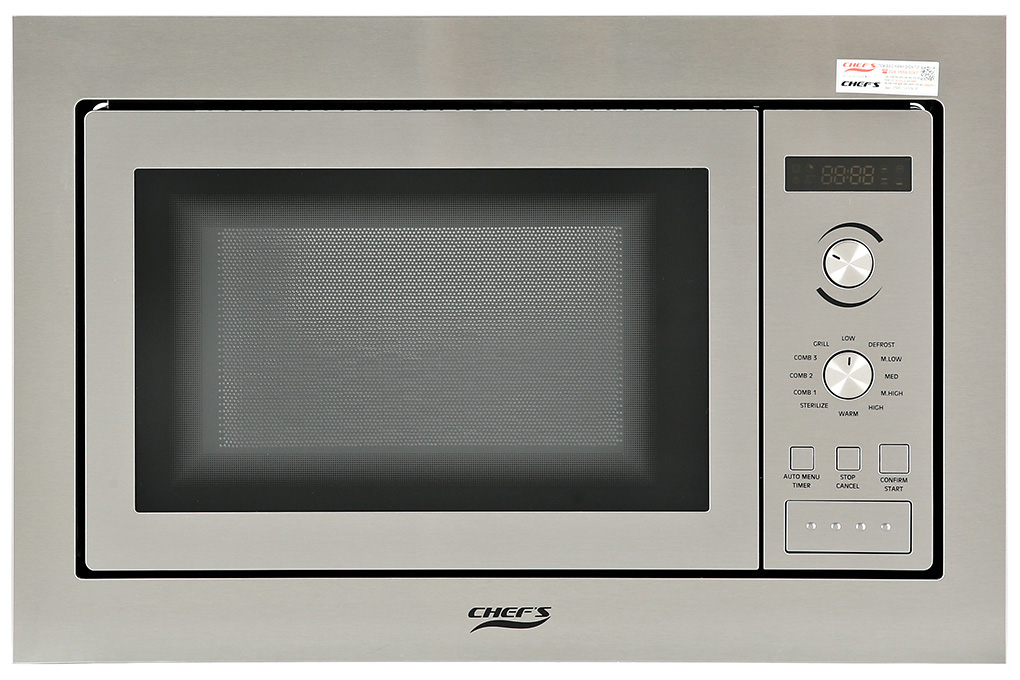 Lò vi sóng có nướng lắp âm Chef's EH-MW801S 25 lít Màu Bạc Inox