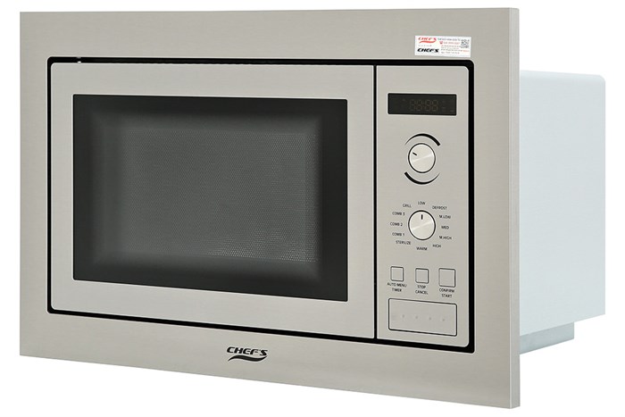 Lò vi sóng có nướng lắp âm Chef's EH-MW801S 25 lít Màu Bạc Inox