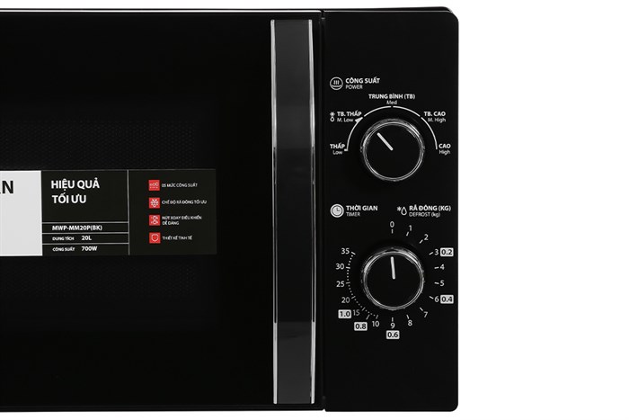 Lò vi sóng Toshiba MWP-MM20P(BK) 20 lít Màu Đen
