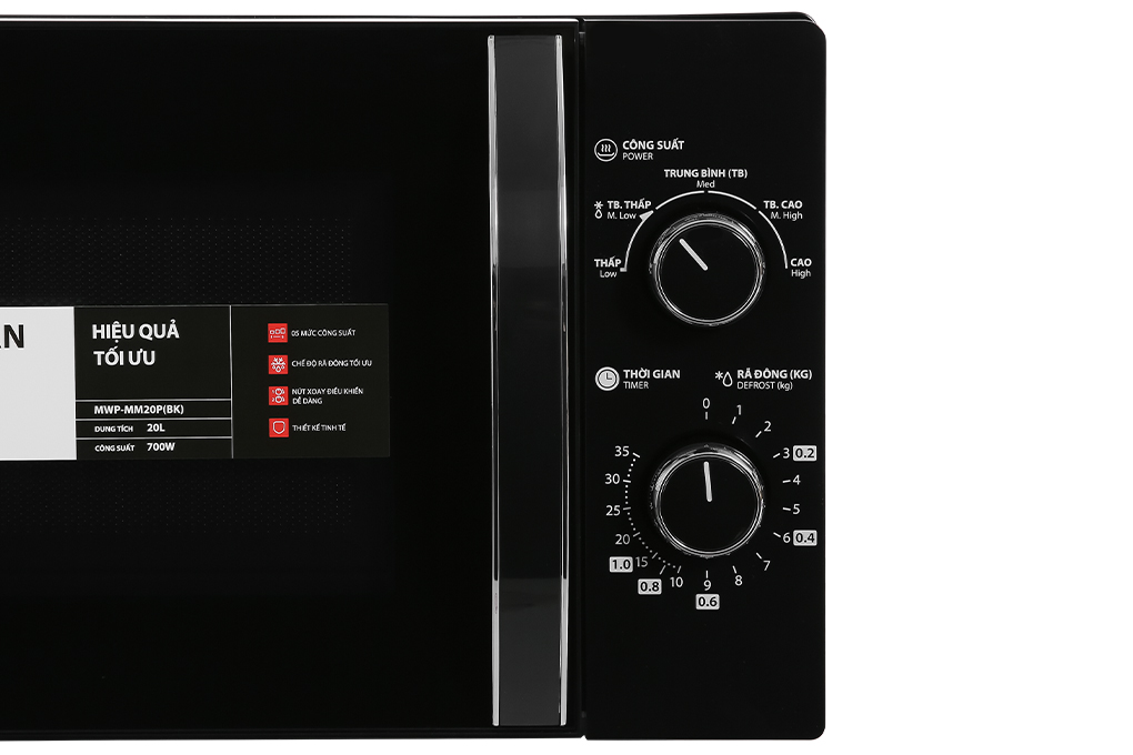 Lò vi sóng Toshiba MWP-MM20P(BK) 20 lít Màu Đen
