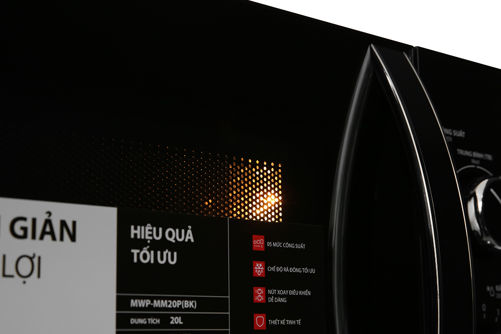 Lò vi sóng Toshiba MWP-MM20P(BK) 20 lít Màu Đen