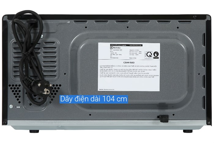 Lò vi sóng có nướng Electrolux EMG20K22B 20 lít Màu Đen