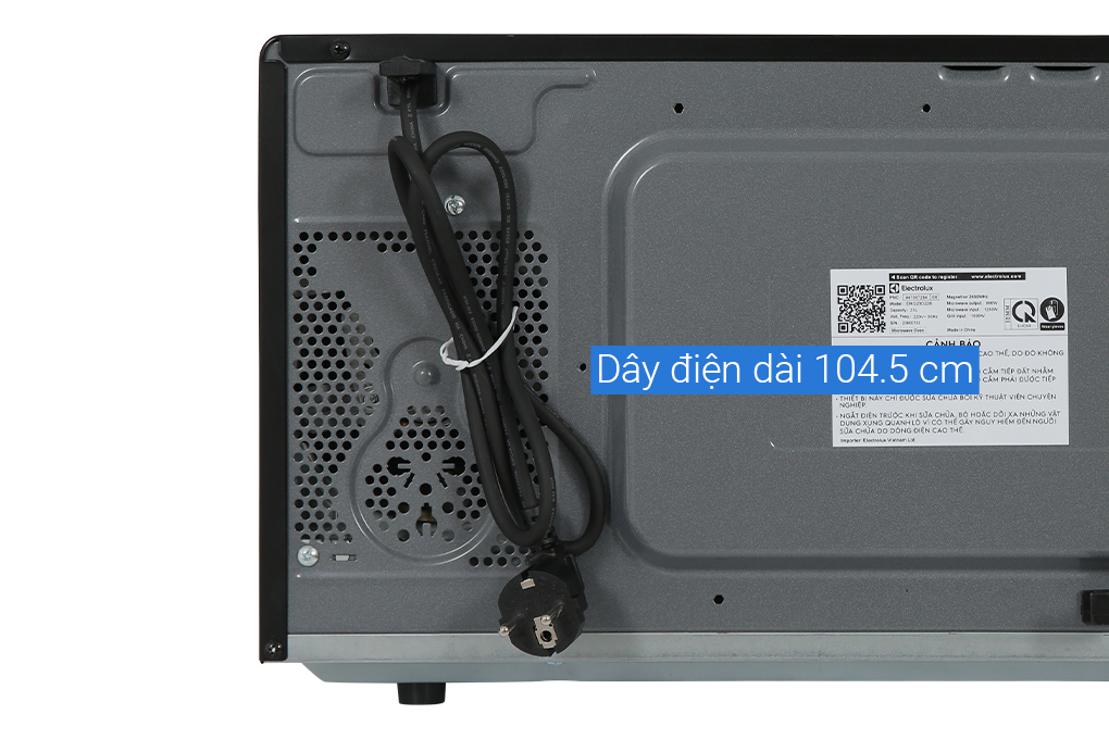 Lò vi sóng có nướng Electrolux EMG23D22B 23 lít Màu Đen