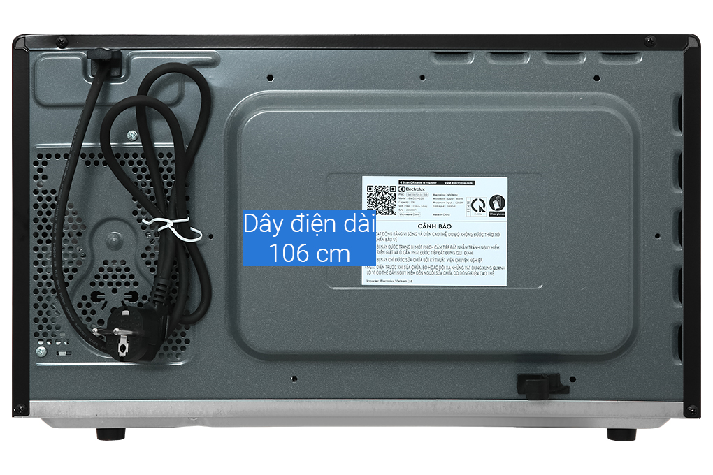 Lò vi sóng có nướng Electrolux EMG23K22B 23 lít Màu Đen