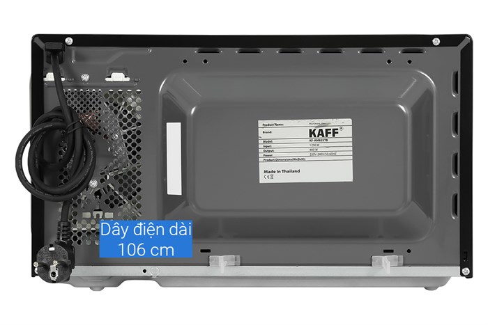 Lò vi sóng có nướng KAFF KF-AM825TB 25 lít Màu Đen